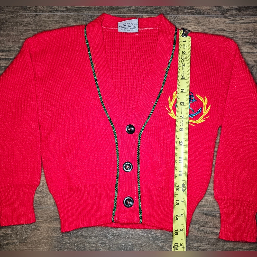 1980's Vintage Sergio Valente Cardigan Sweater Size 4 - Picture 2 of 8